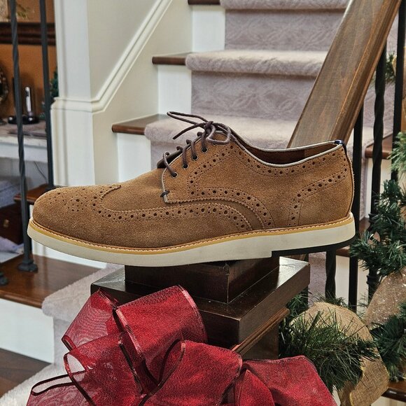 Blake McKay Men's Carson Wingtip Oxford Shoes, Tan, Sz 11.5 - Picture 9 of 16